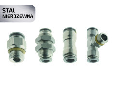 Złączki wtykowe ze stali nierdzewnej serii 60000